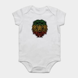 Rasta Lion Roots Rock Reggae Baby Bodysuit